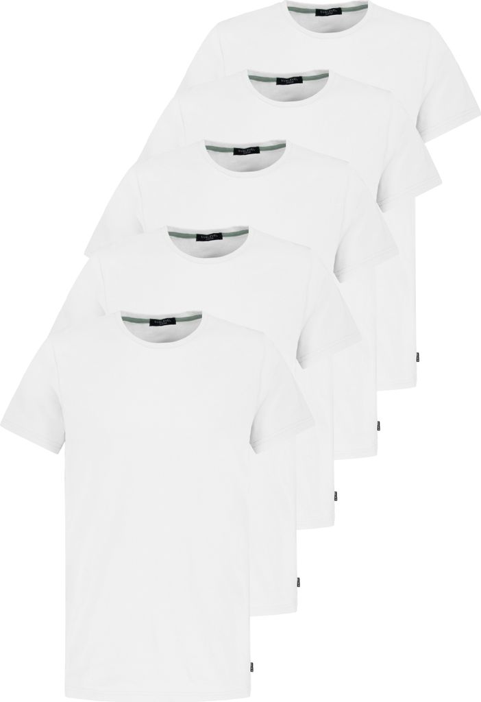 5er-Pack Rundhals Basic T-Shirts Kurzarm | Produktbild 
