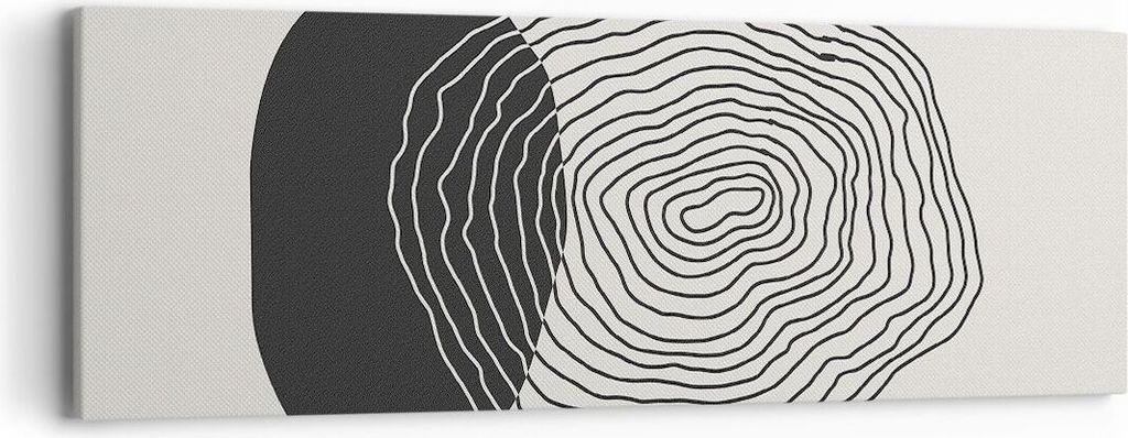 Bild auf Leinwand - Leinwandbild - Einteilig - Abstraktion Fleck Gläser - 90x30cm - Wand Bild - Wanddeko - Wandbilder - Leinwanddruck - Bilder - W...