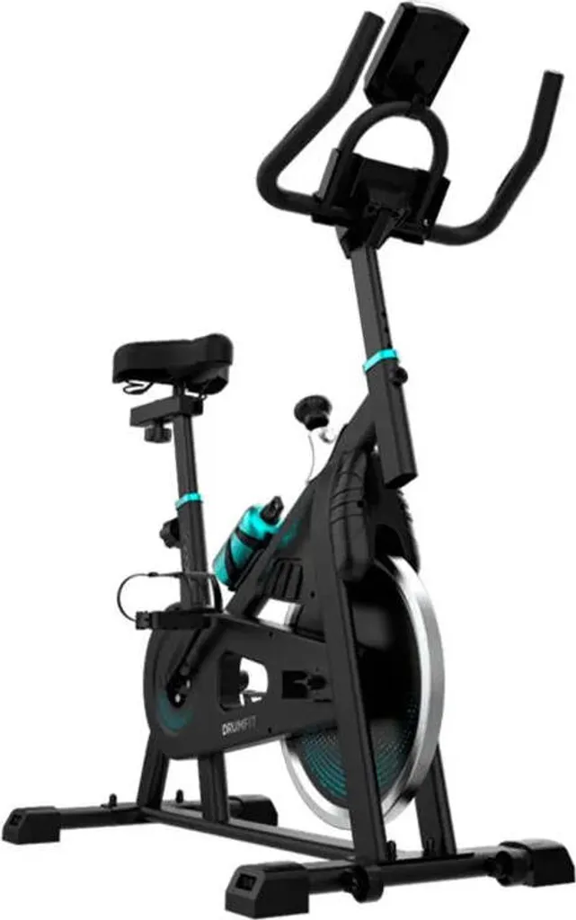 Cecotec DrumFit Interior Vélo d'appartement Noir avec écran LCD complet
