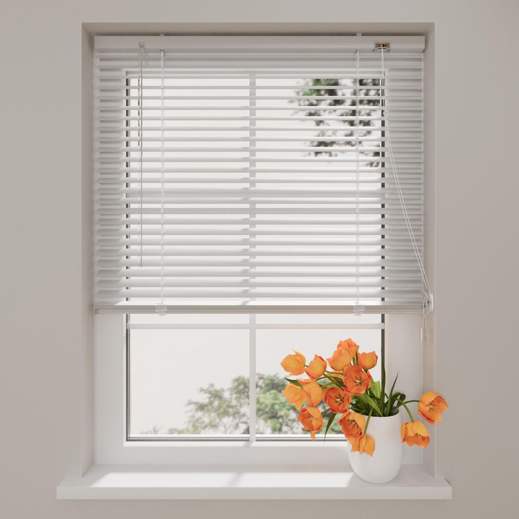 Radeco – Easy – Aluminium Jalousie – 25mm Lamellen – Weiß – 70x250cm