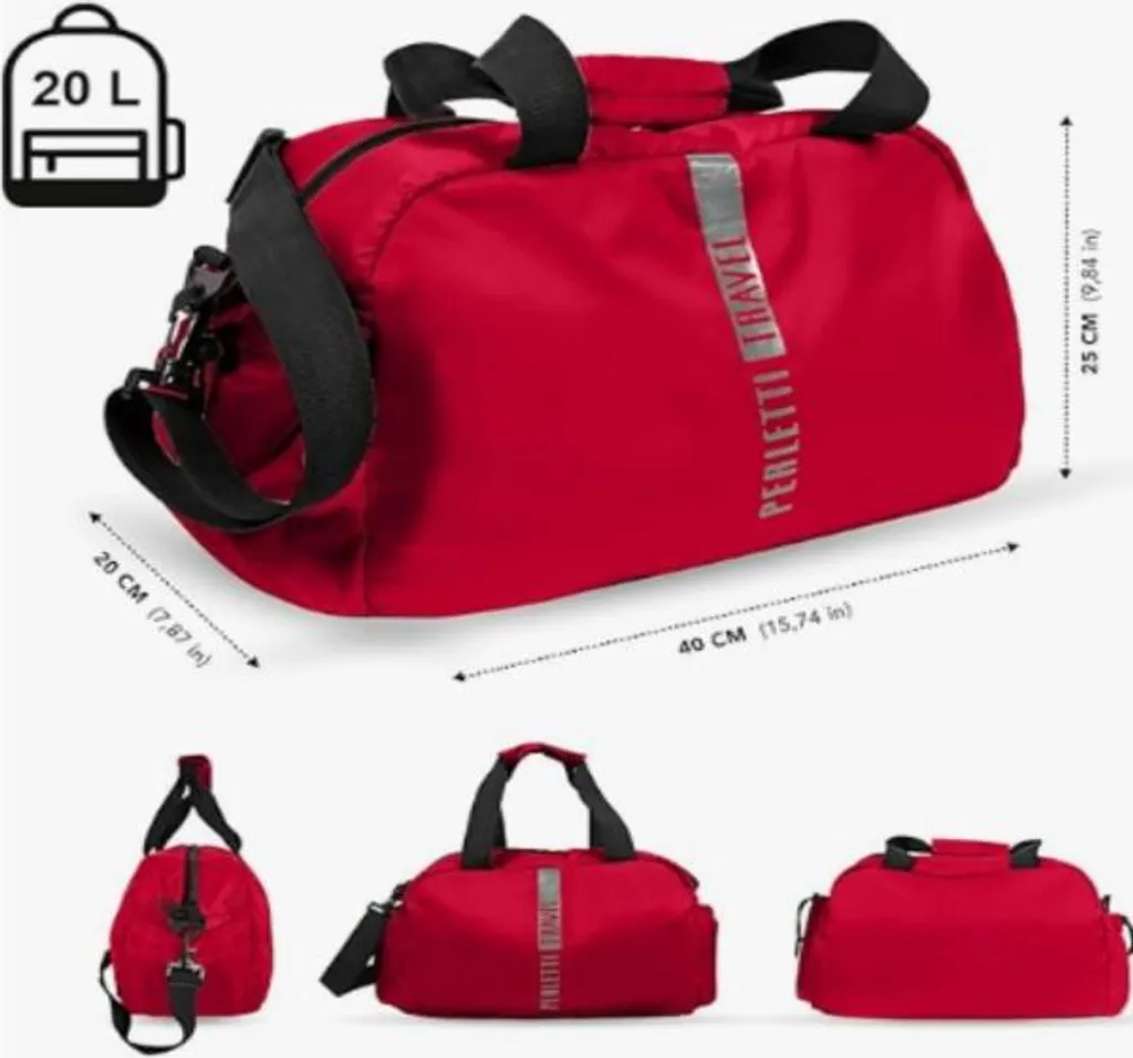 Borsa Viaggio Perletti 14209 Rossa: Libertà nel Bagaglio a Mano