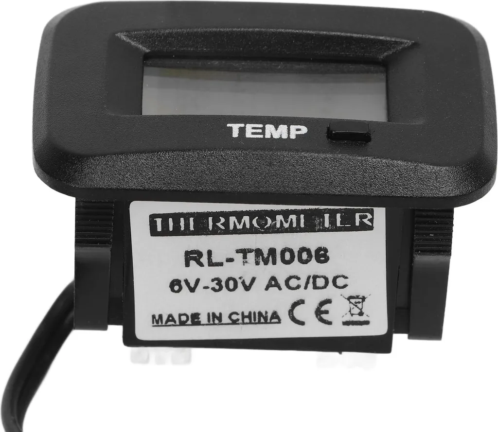 Indicatore Temperatura Motore 6-30V Impermeabile per Moto e Yacht