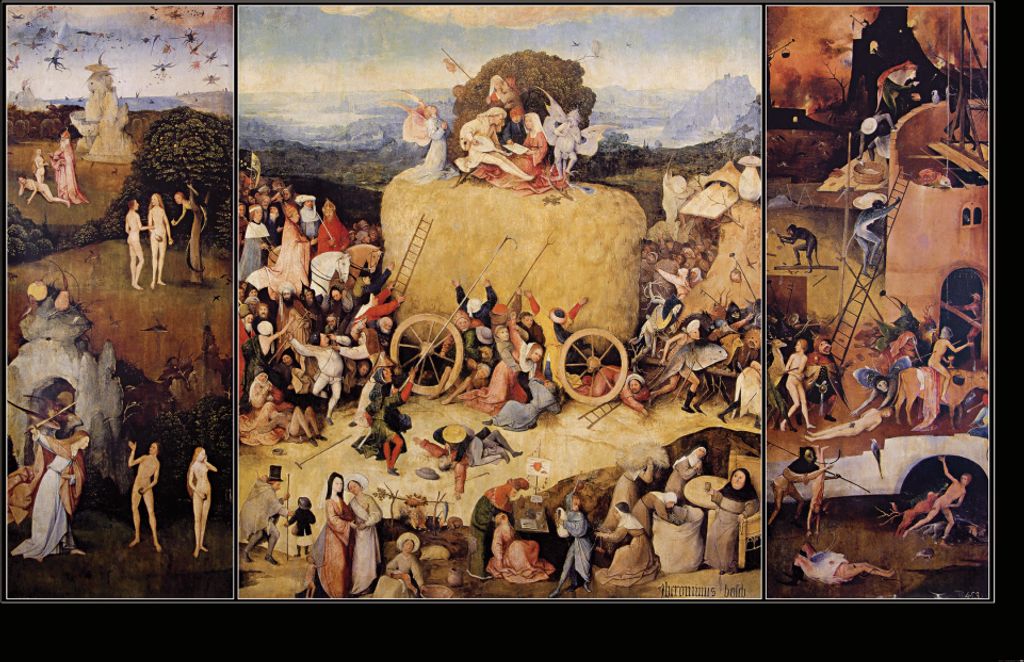 Hieronymus Bosch Kunstdruck Bild - Der Heuwagen, 1516 (120 x 180 cm)