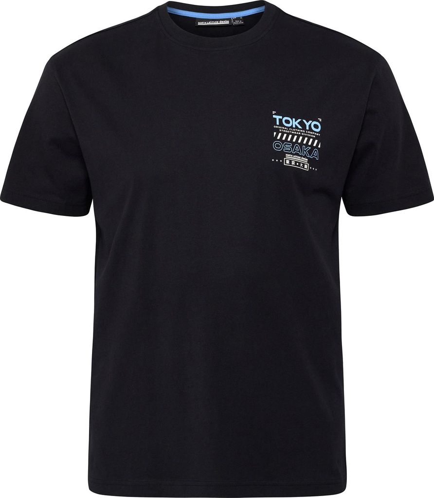 North Latitude XXL T-Shirt schwarz Brustprint