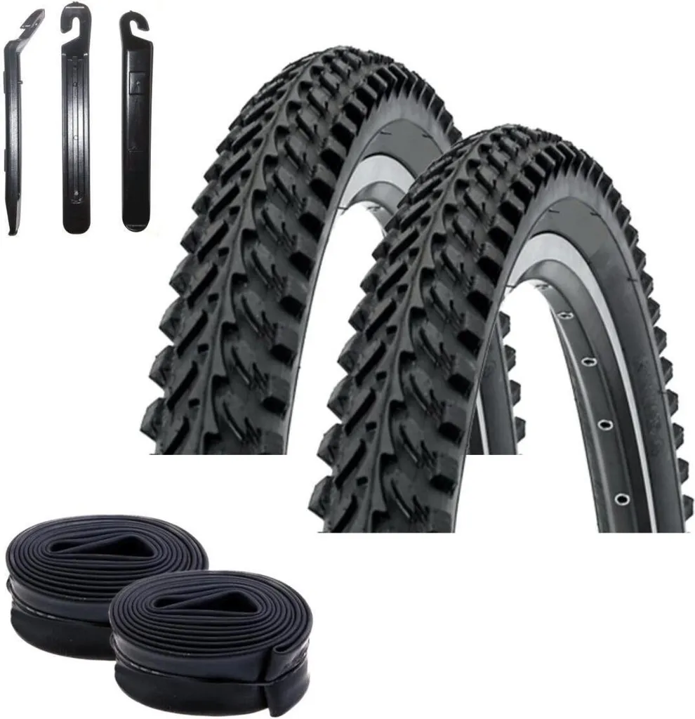 Pack Rénovation VTT : 2 Pneus Kenda 26 Pouces, Chambres et Démontes Inclus
