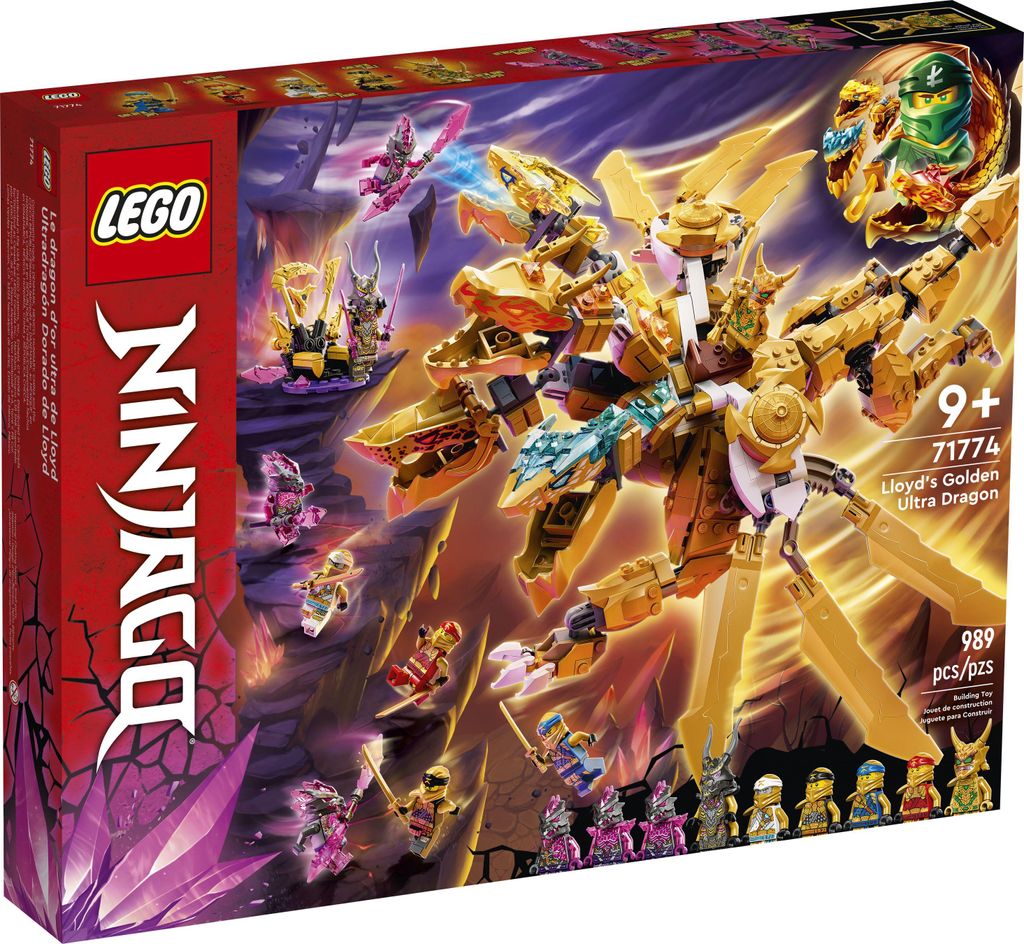 Lego Ninjago : Le dragon Ultragold de Lloyd Image du produit 