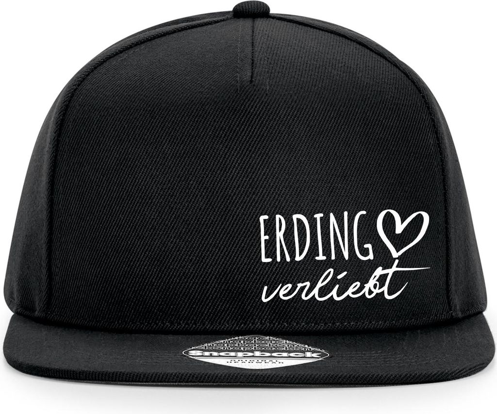Huuraa Cappy Mütze Erding verliebt Black Polyester Snapback Kappe Geschenkidee