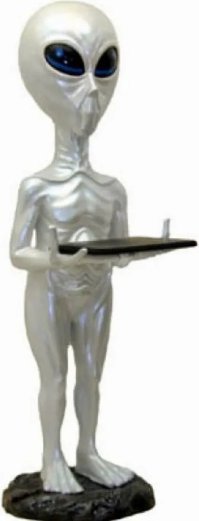 Statue Alien polyrésine 100cm robuste pour une déco originale et utile