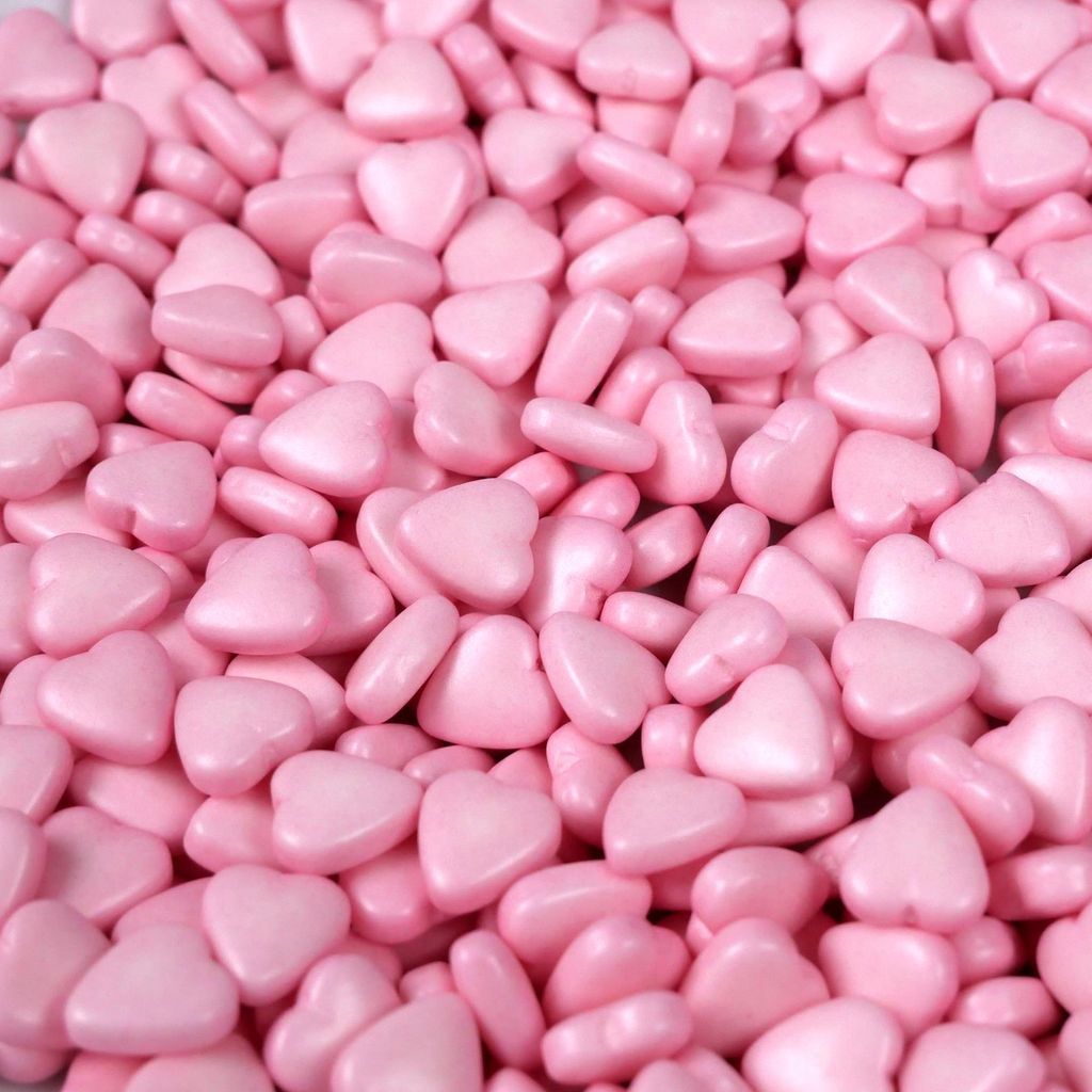 Streuselheld Rosa Herzen 40g Streusel zum Dekorieren und Verzieren von Gebäck aller Art wie Torten Kuchen Keksen Zuckerstreusel