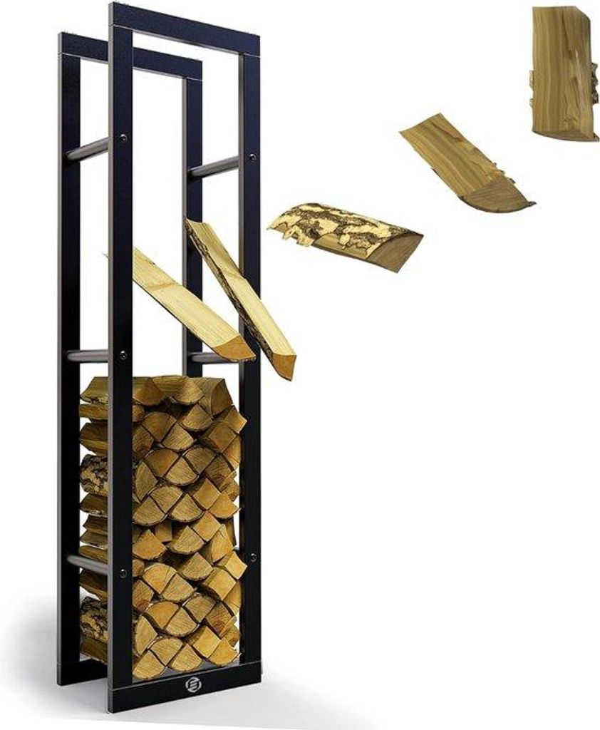 Hölzerne Feuerholzspeicherung - Holzspeicherung - Feuerholz Lagerung - Holzbrandrek - Holzlagerraum