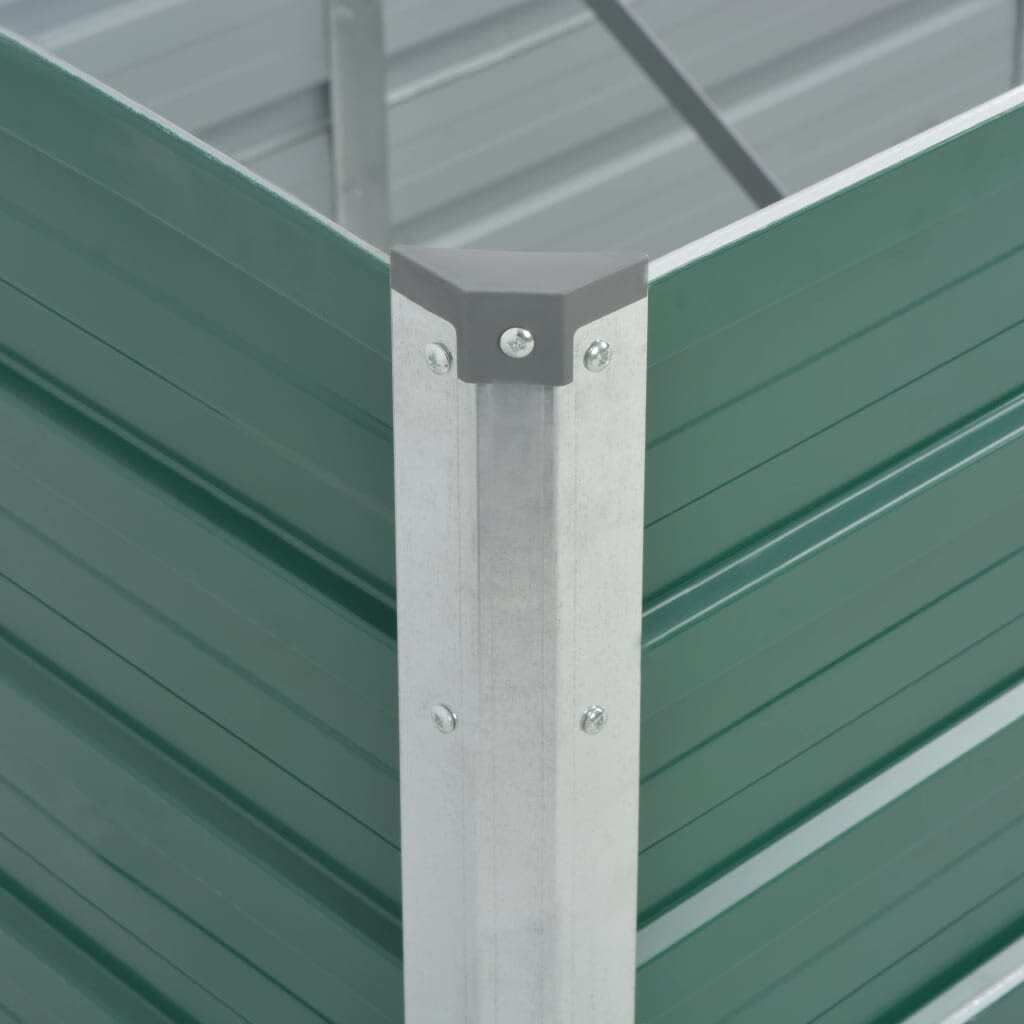 vidaXL Garten-Hochbeet Verzinkter Stahl 240x80x77 cm Grün Produktbild 3