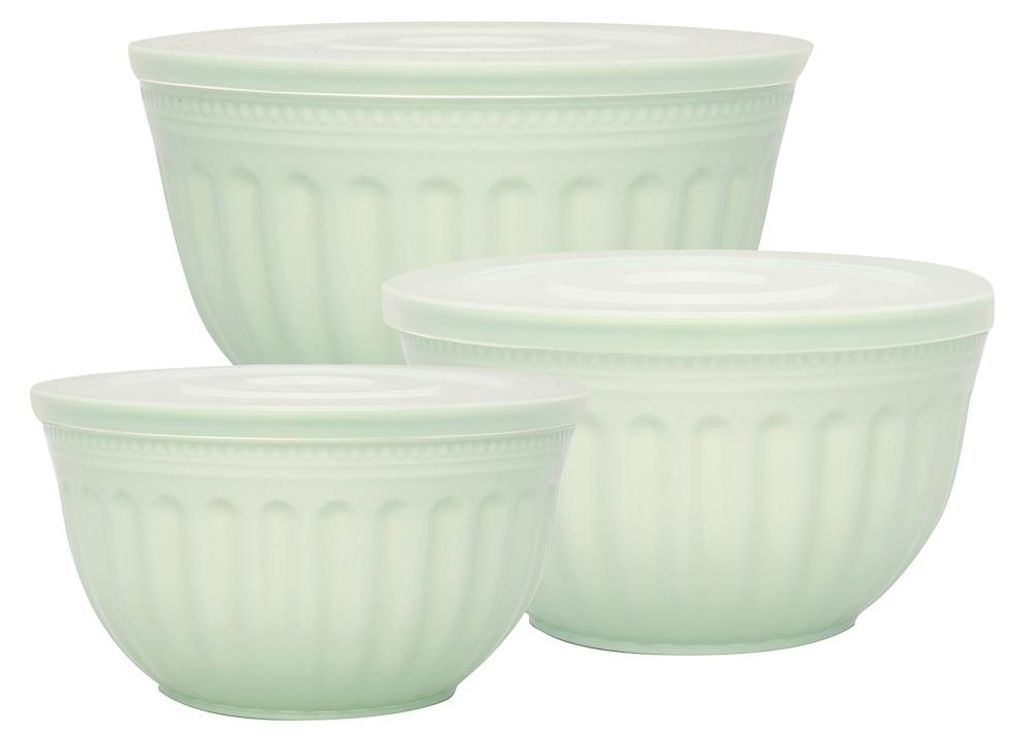 Greengate plastique set de bols ALICE GREEN PALE 3 bols Image du produit 