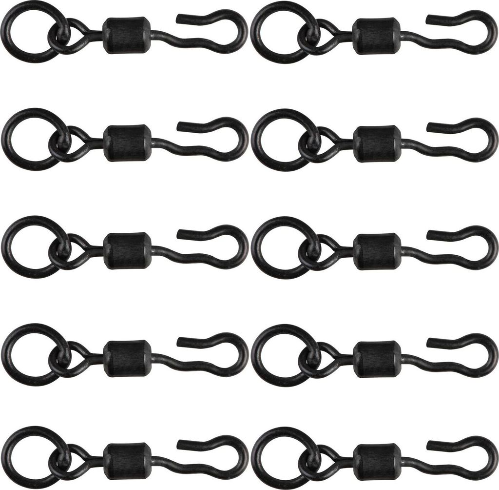 Fox Edges Kwik Change Hook Swivels - 10 Karpfenwirbel, Produktbild 