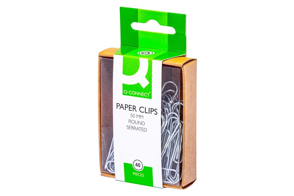 Q-Connect® KF02025 Spisové spony - 50 mm vlnité, 40 kusov, Obrázok produktu 