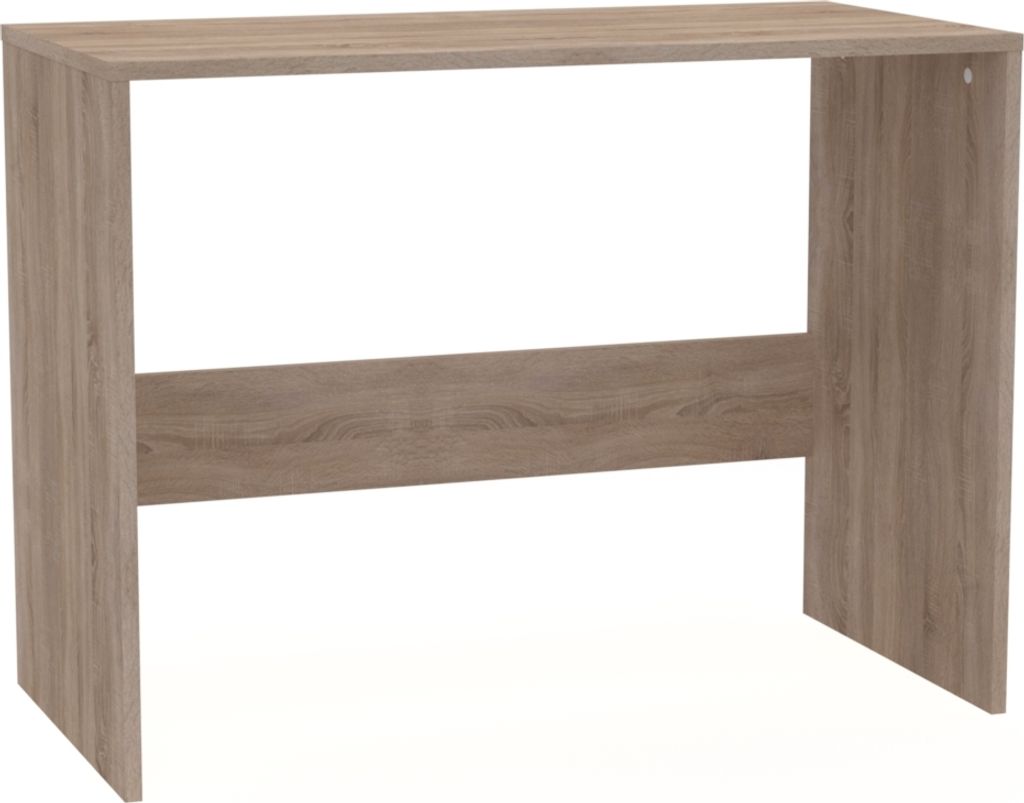 Brüder-Möbel | Schreibtisch - Sonoma Eiche - 100 x 75 x 50 cm - Kompakter Bürotisch - Für Büro, Home Office, Kinderzimmer