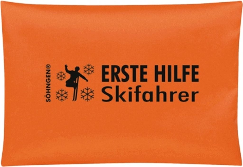Erste Hilfe Skifahrer und Snowboarder orange
