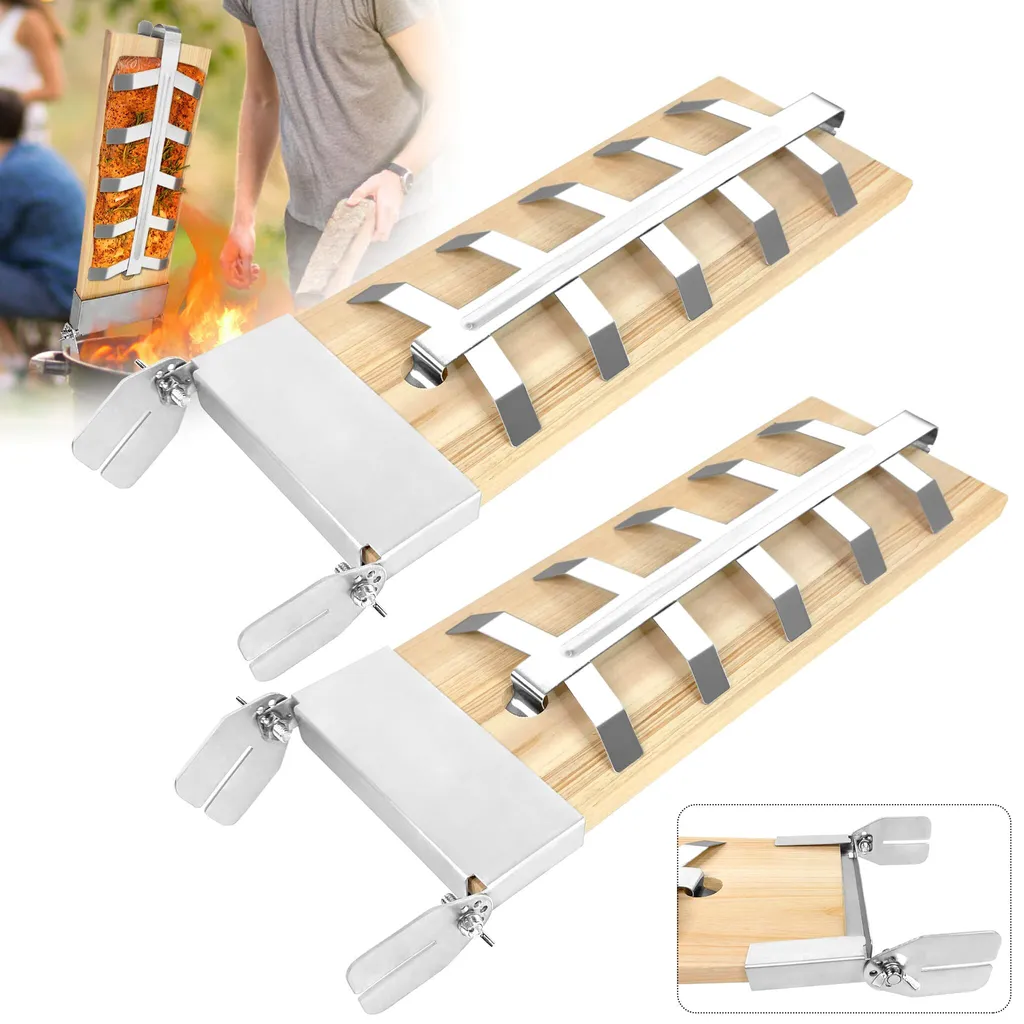 Planches à Saumon à Griller en Bois de Cèdre pour Brasero et Barbecue