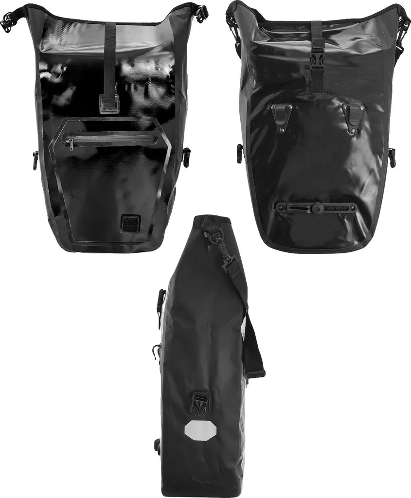 Sacoche vélo arrière imperméable grand volume noir série Explorer XL