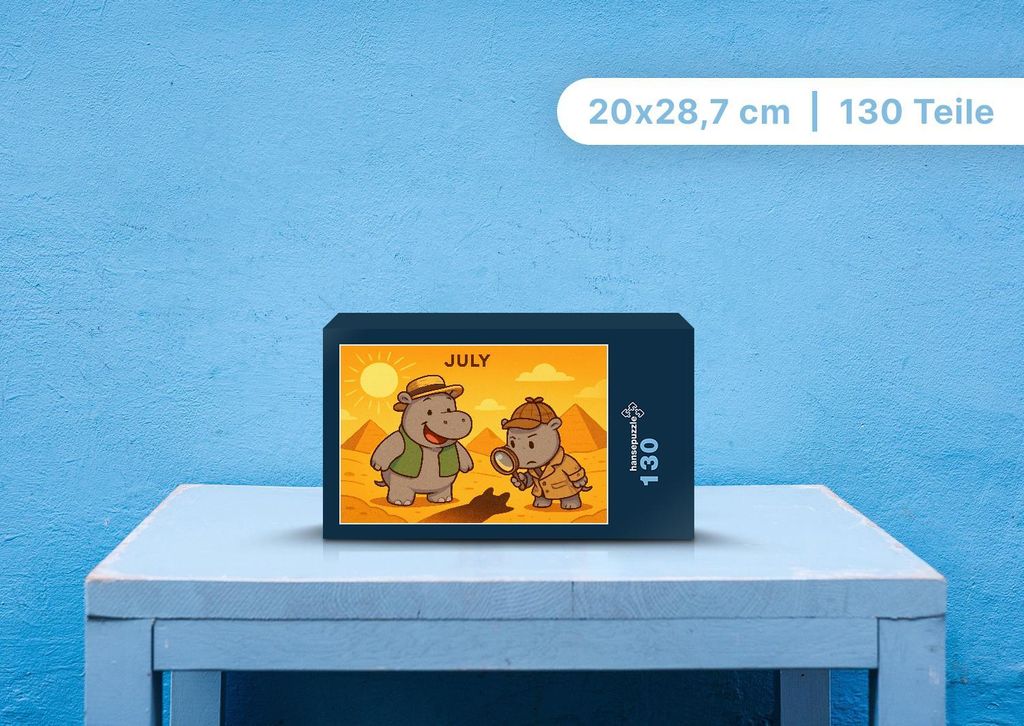 hansepuzzle 112138 - Sash und Sashito Puzzle, 130 Teile, Kinder, 28,7 x 20,0cm mit hochwertiger Aufbewahrung, Kartonbox & Beutel