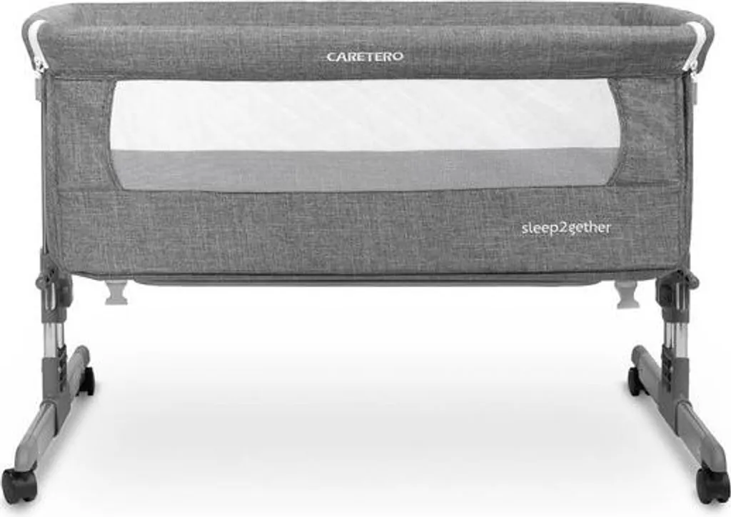 Berceau Cododo Sleep2gether graphite : lit bébé évolutif et ajustable