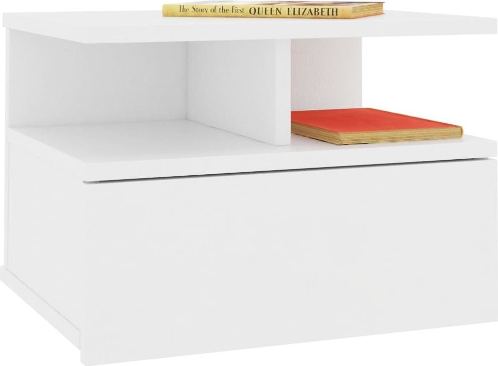 “2026 Modern“ Hängende Nachttische 2er-set - Weiß 40 x 31 x 27cm Holzwerkstoff - Designermöbel 744729 - Nachttische & -schränke