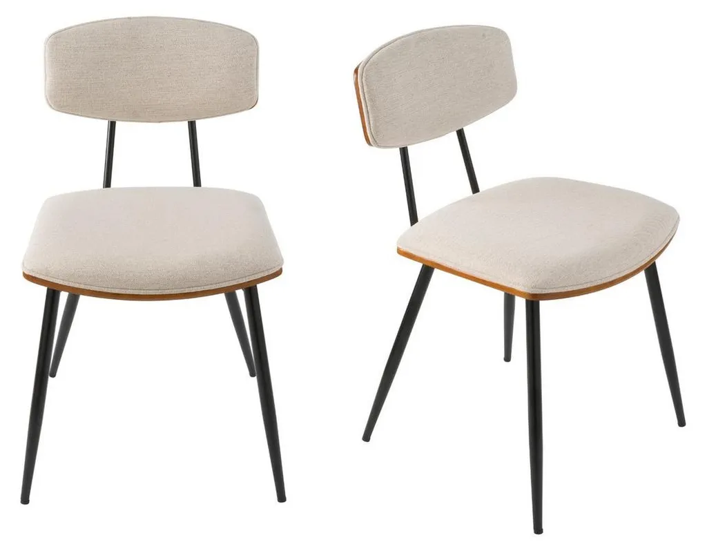Chaise stable écru Babette SIGNATURE lot de 2 assises gain de place