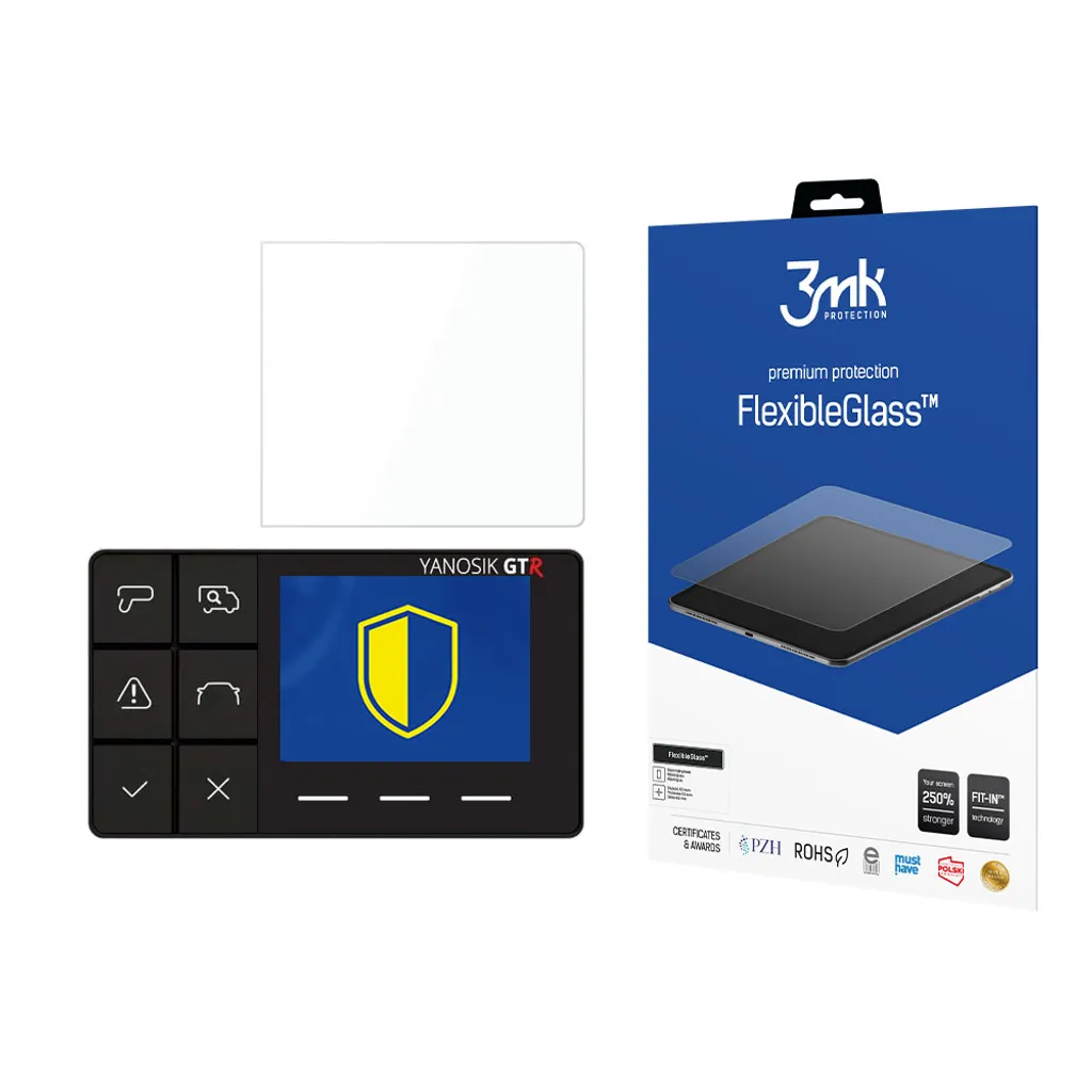 Yanosik GTR - Vetro Flessibile 3Mk FlexibleGlass™ | Protezione Display Navigatore