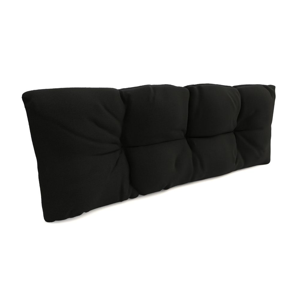 POKAR Palettenkissen mit schöner Steppung Auflage Palettensofa, Größe:Rückenkissen 120 x 40, Farbe:Schwarz