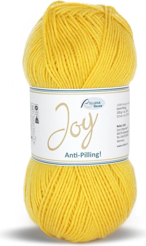 Rellana Joy,100g/250m 100% Polyacryl antipilling weich und pflegeleicht gelb (21)