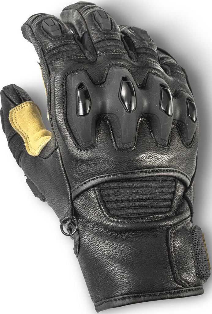 Halvarssons Flon Motorrad Handschuhe, schwarz/gelb, 8