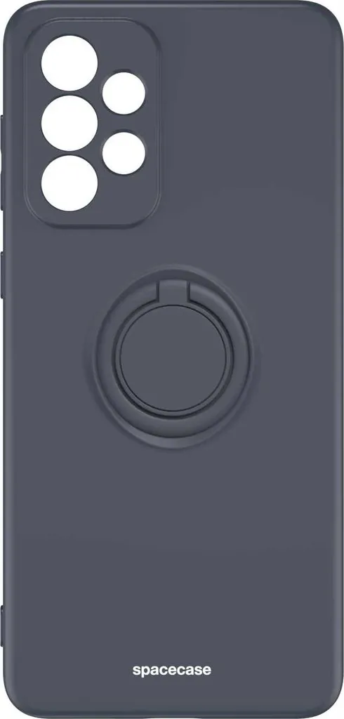 Custodia Premium Silicone SPACECASE Samsung A33 5G - Nero Opaco - 5
