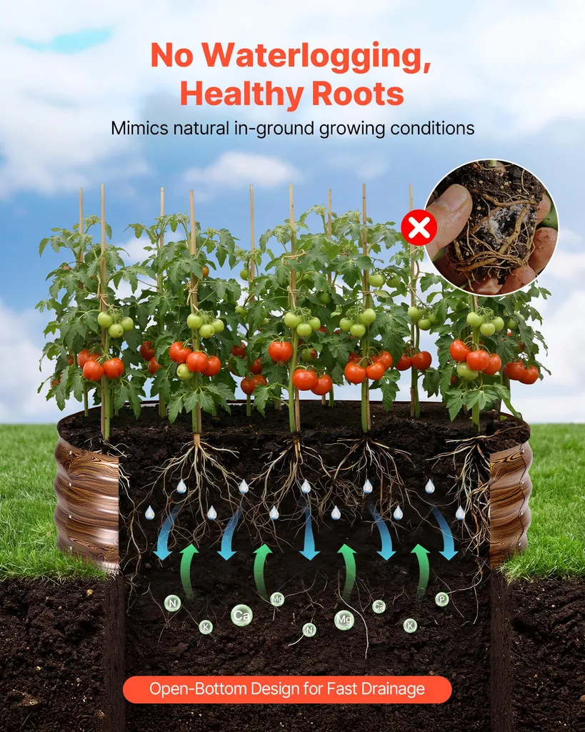 Bac à Fleurs Extérieur pour Potager : Ensemble de 2 Potagers en Acier