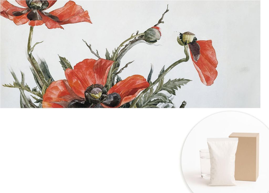Fototapete - Wandbilder für Wohnzimmer - 208x146 cm - Dekorative Wandfolie - Modernes Design für Wanddekoration - Tapeten für Innenräume - Rote...