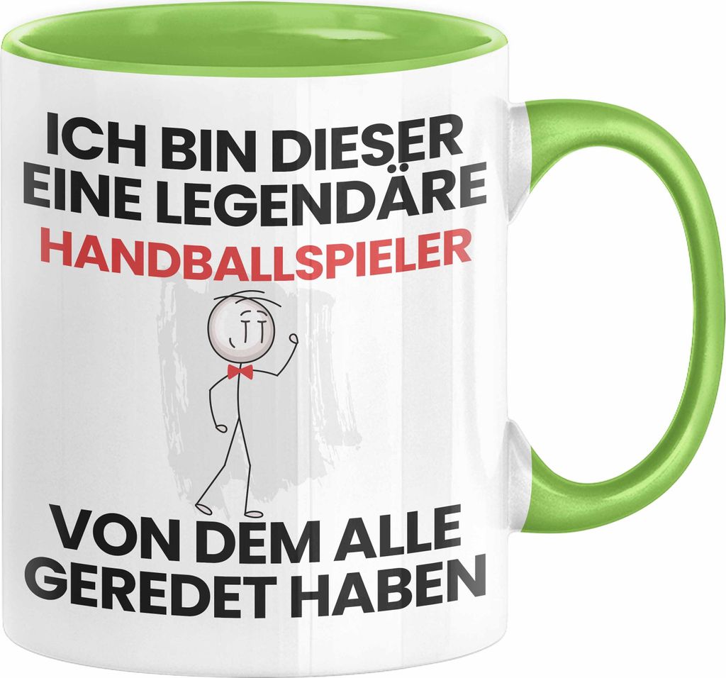 Handballspieler Geschenk Tasse Lustige Geschenkidee Geburtstag für Handballspieler Ich Bin Dieser Legendäre Handballspieler Von Dem Alle Geredet ...