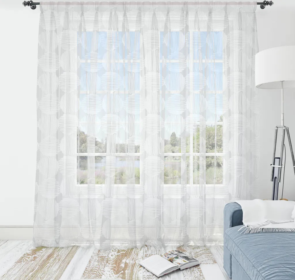 Arazzo Zen ABAKUHAUS Motivi Circolari 135x274 Satin Setoso