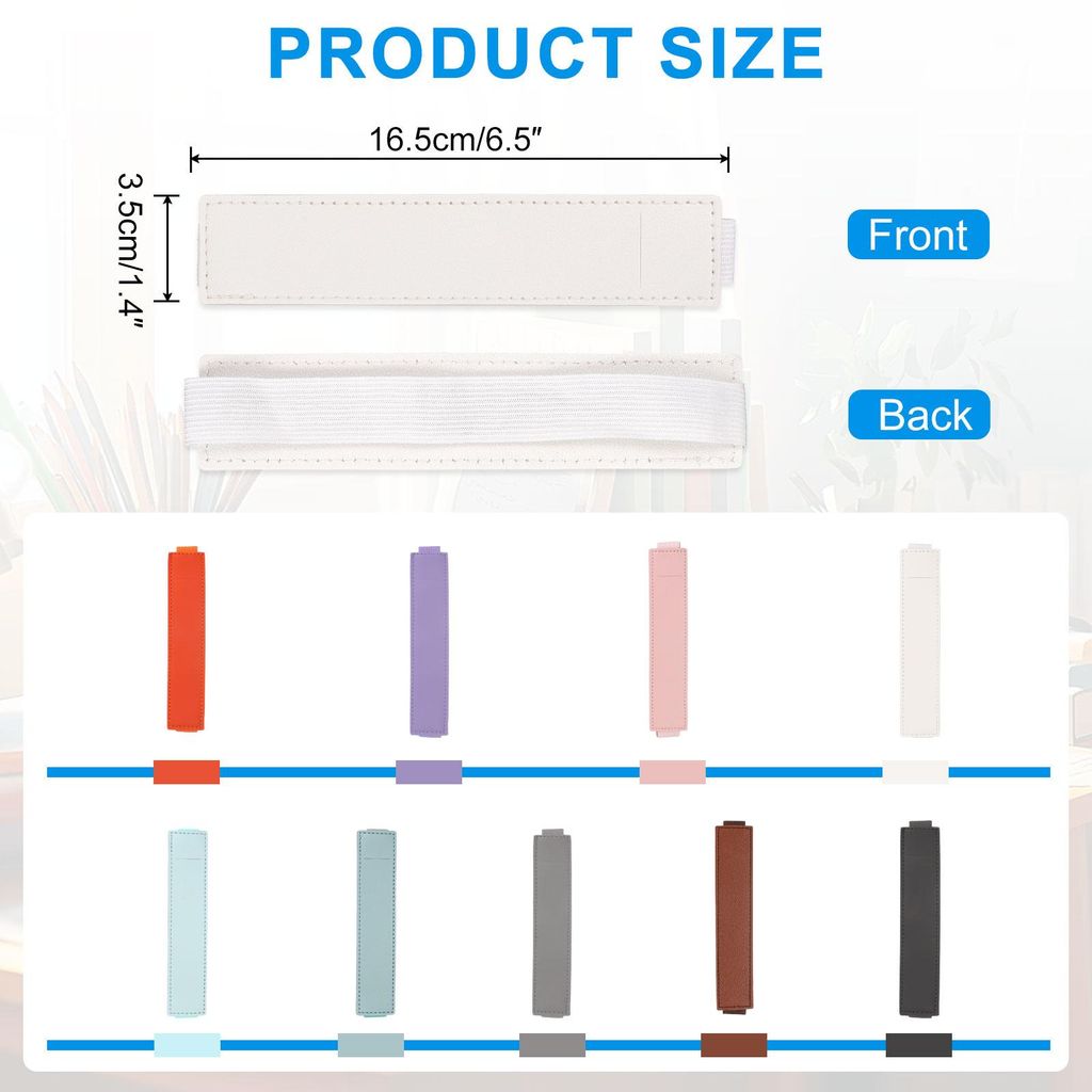 4 Stš¹ck Verstellbare Stiftschlaufe Halter fš¹r Notizbuch, Kunstleder Stifthalter Stift?rmel Elastisches Bandband Entworfen fš¹r Klemmbretter...