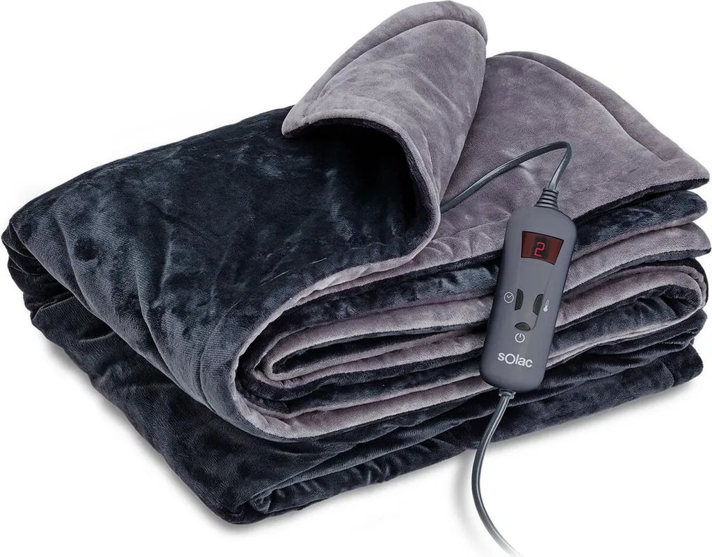 Surmatelas Chauffant 60W Norway Solac avec 3 Réglages de Chaleur Douce