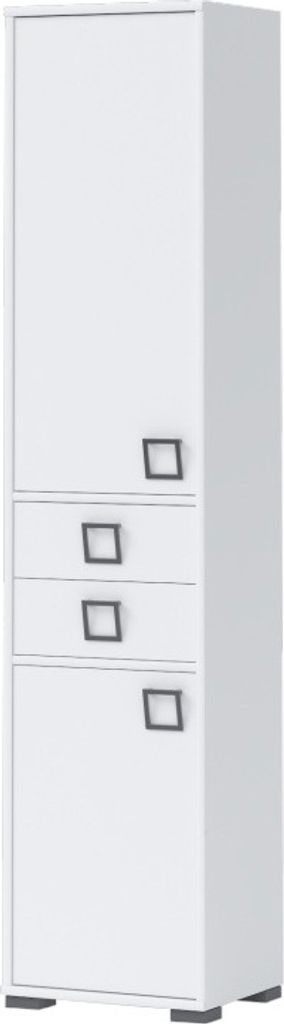 Schrank, Farbe: Weiß 198x44x37 cm