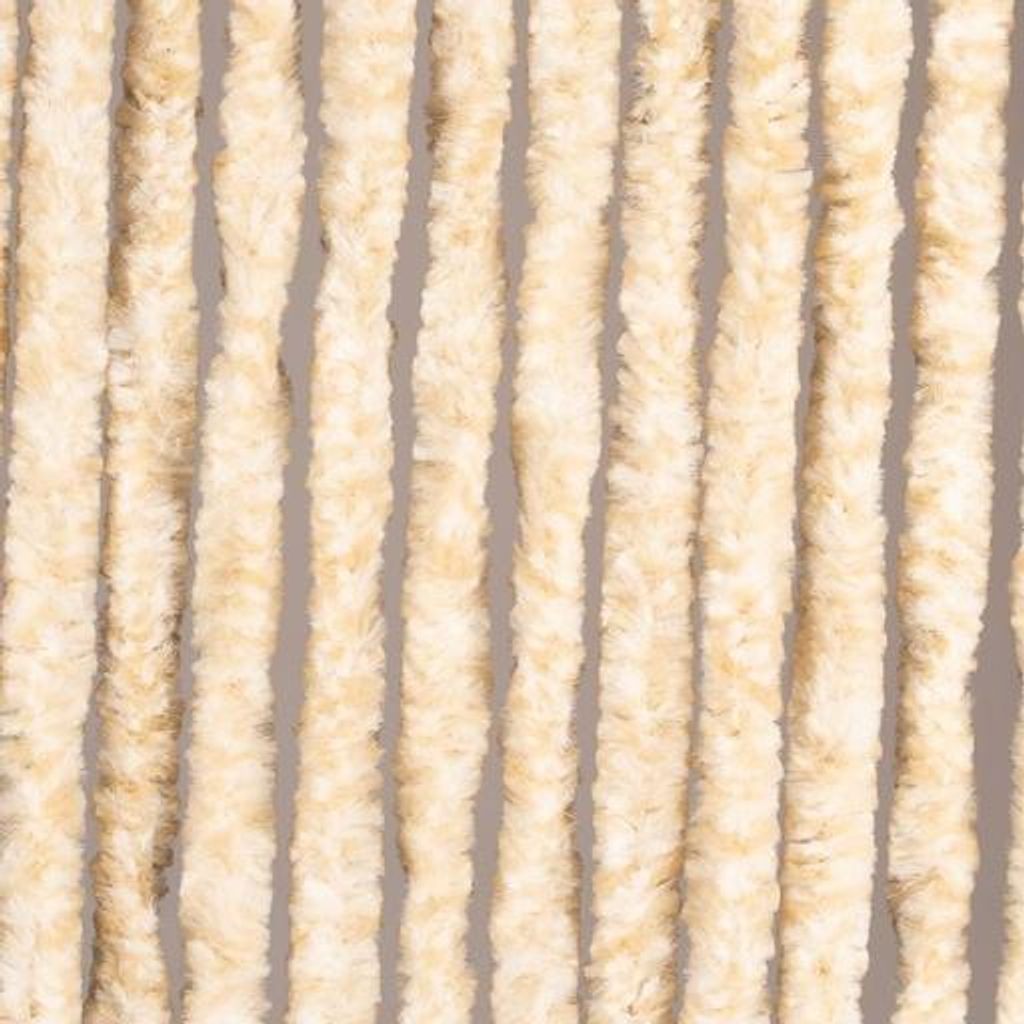 Denl Fliegenschutz Cattail Fliegengitter Vorhang, , Einfach zu Kürzen & Waschen, Weiß/Beige Mix, 90x220cm