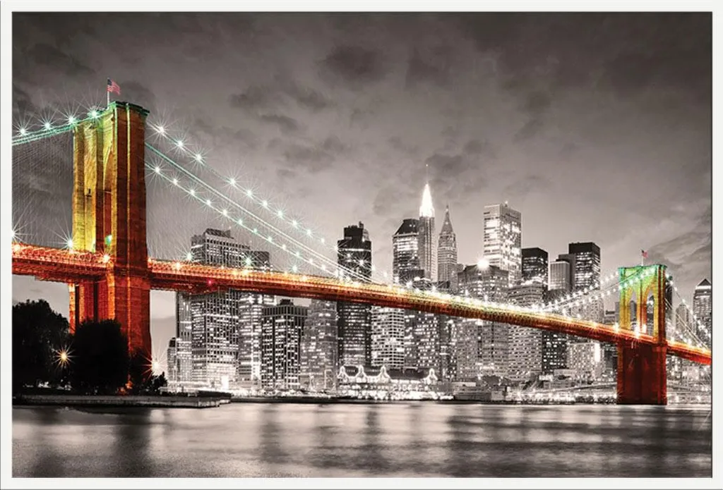 Cadre Photo New York Incassable : Pont de Brooklyn Shinsuke Vitre Acrylique