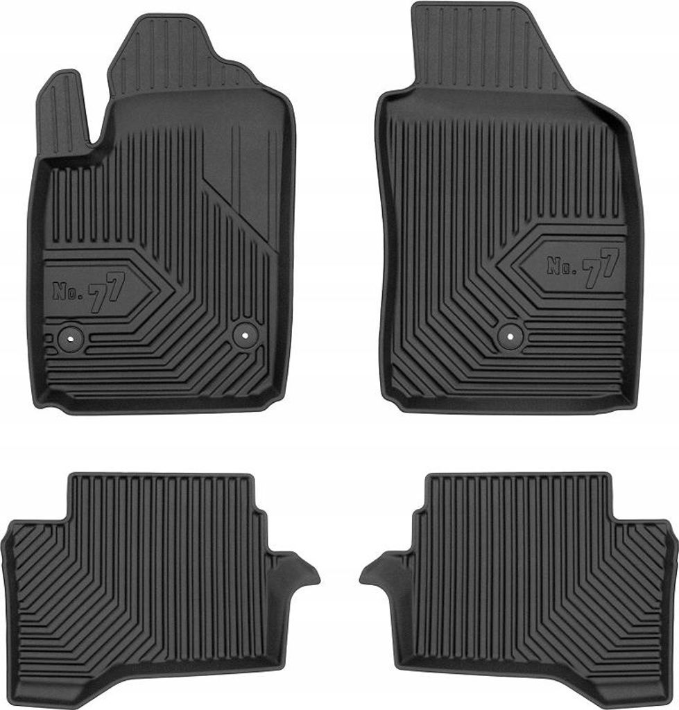 FIAT 500e 2015-2020 Gummimatten Tabletts 77