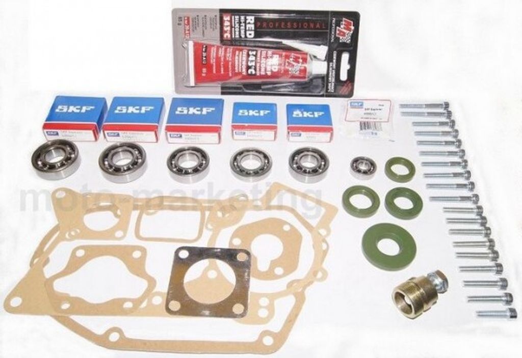 Kugel Lager Satz SKF Motor Set Dichtung Schrauben SIMMERINGE für Simson S51 SR50