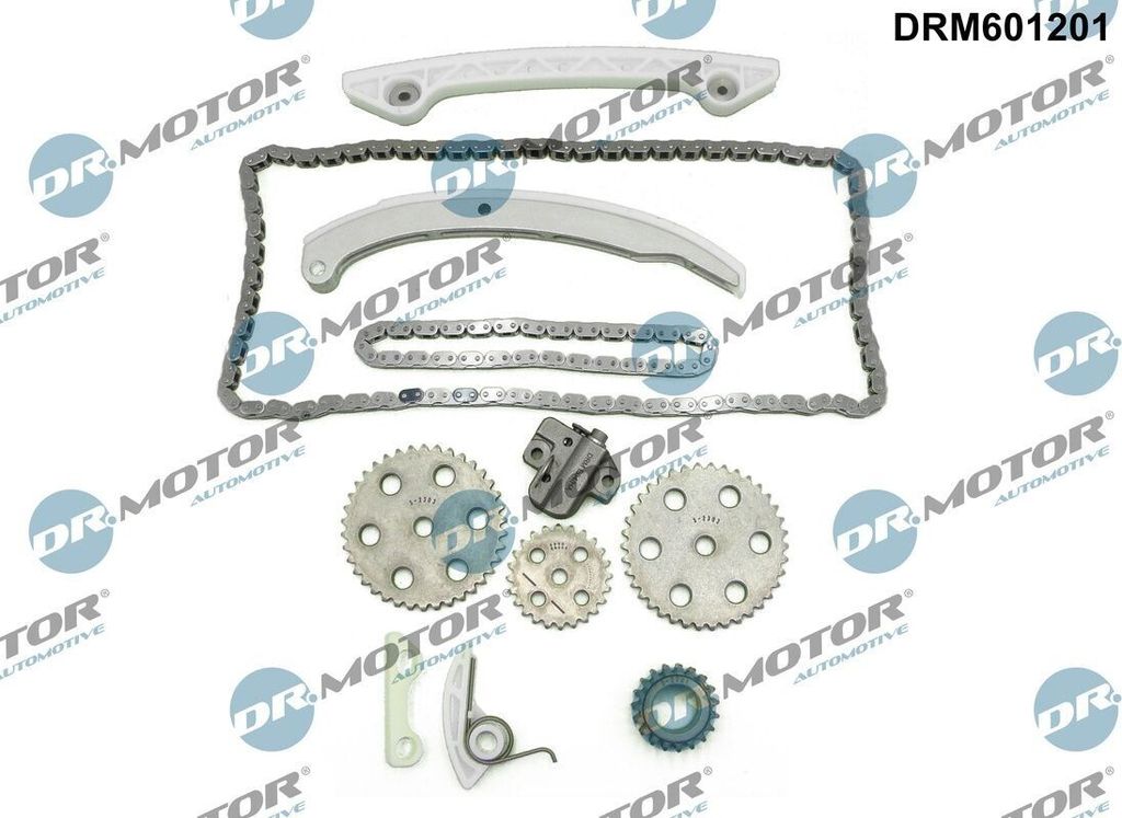 DR.MOTOR AUTOMOTIVE DRM601201 Steuerkettensatz Steuerkette für FORD Fiesta Mk5 Schrägheck (JH1, JD1, JH3, JD3) MONDEO IV Turnier (BA7) S-MAX (WA6)