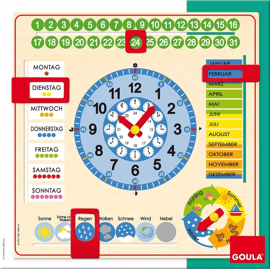Goula - Horloge calendaire Image du produit 