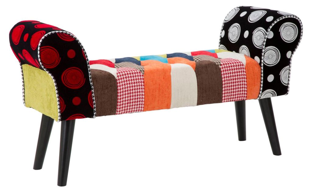 FURNLUX Ottomaan, Keizersoranje, 102 cm / Hoofdkleur: Productafbeelding 