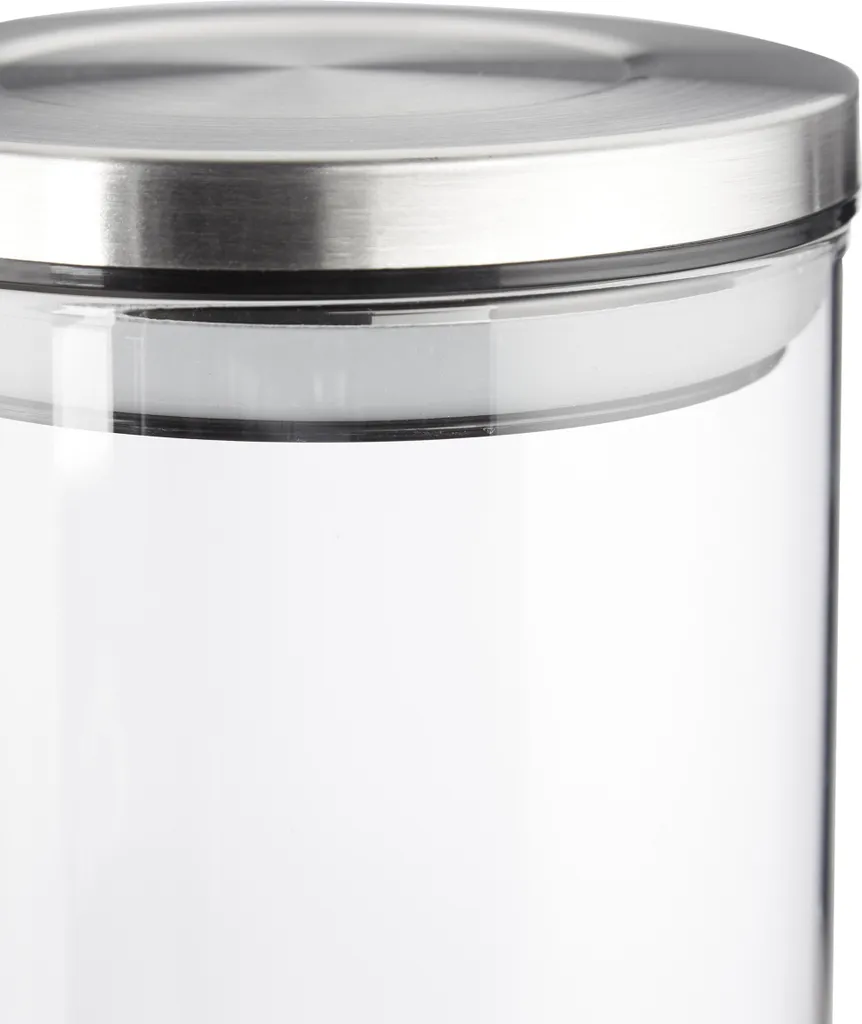 Boîtes de Conservation en Verre 1L Relaxdays pour Aliments Secs - 6 Pièces - 6
