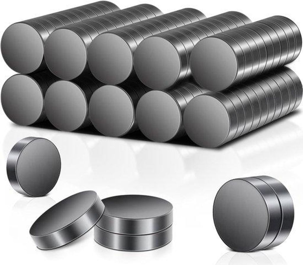 Sterke magneten voor magnetische borden - 100 stuks - zwart Productafbeelding 