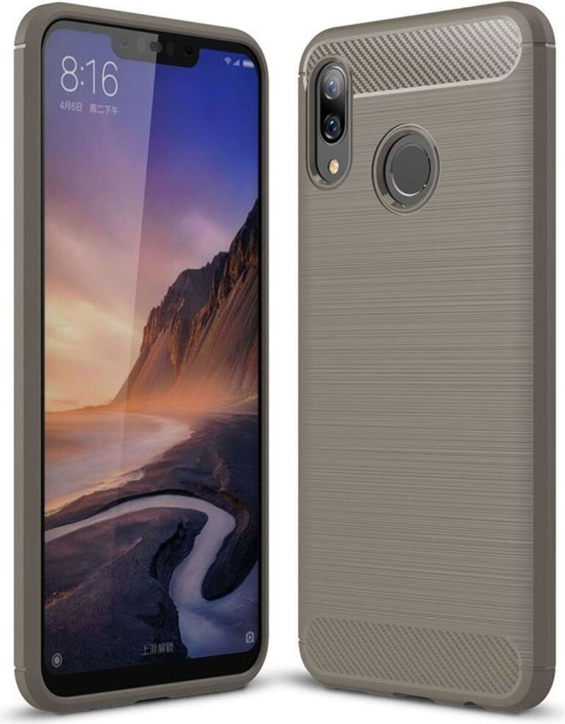 Schutzhülle Handyhülle für Huawei Nova 3 Case Cover Carbon Optik Grau