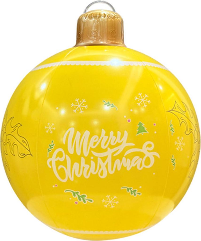 18,9 Zoll riesiger aufblasbarer Weihnachtsball für den Außenbereich, großer PVC-Ball für die Dekoration im Außenbereich, für den Garten, den ...