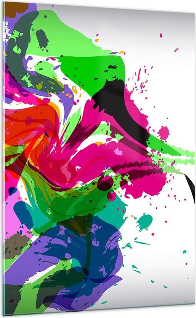 Bilder auf glas - Einteilig - Frau Gesicht Lippen Make-up - 70x100cm - Glasbilder - Wandbilder - Bilder - Wanddekoration aus Glas - Glas Bilder - W...